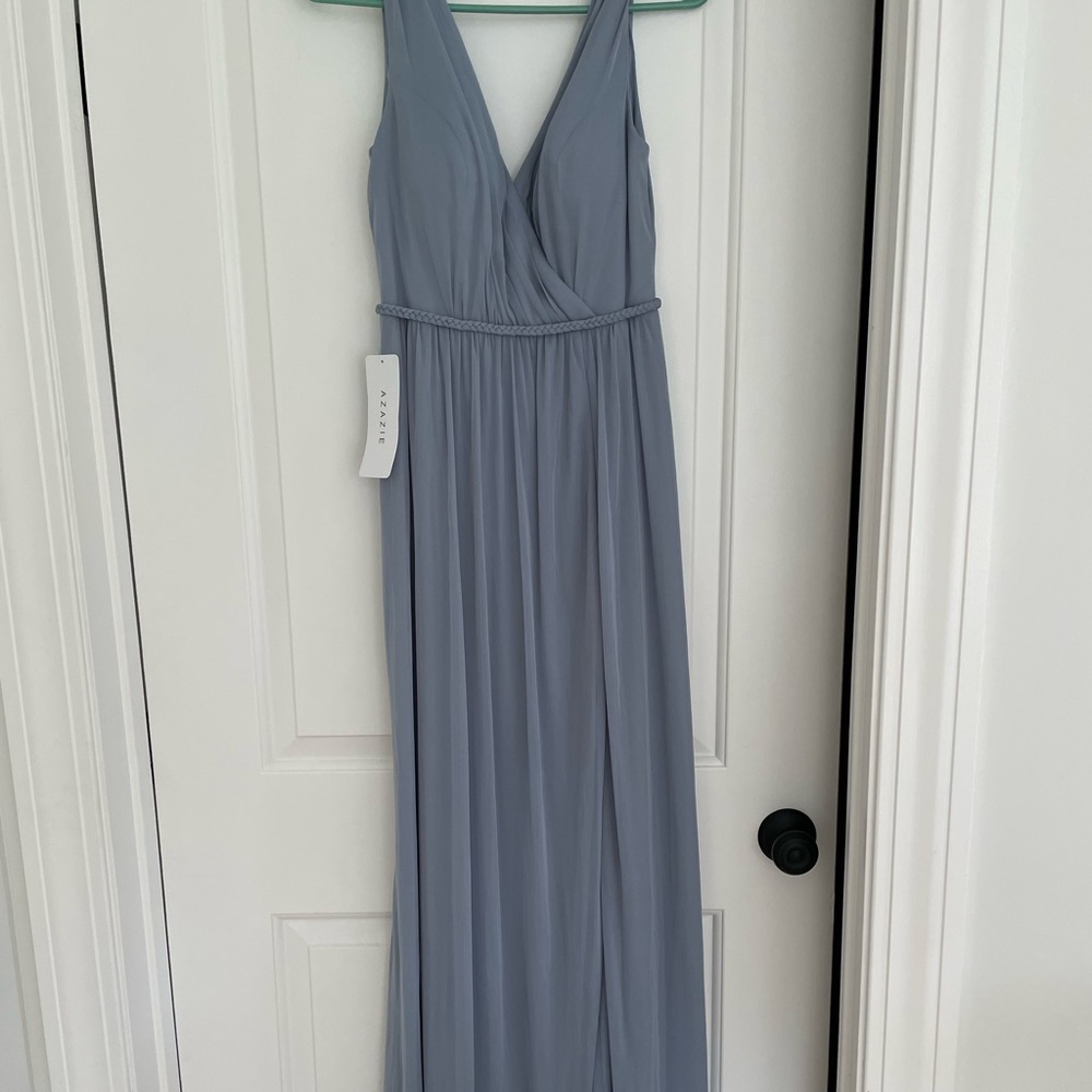 NWT Azazie Tanicia Bridesmaid Dress in Dusty Blue